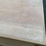 Bureau administratif extensible rénové en chêne du XIXème 130cm