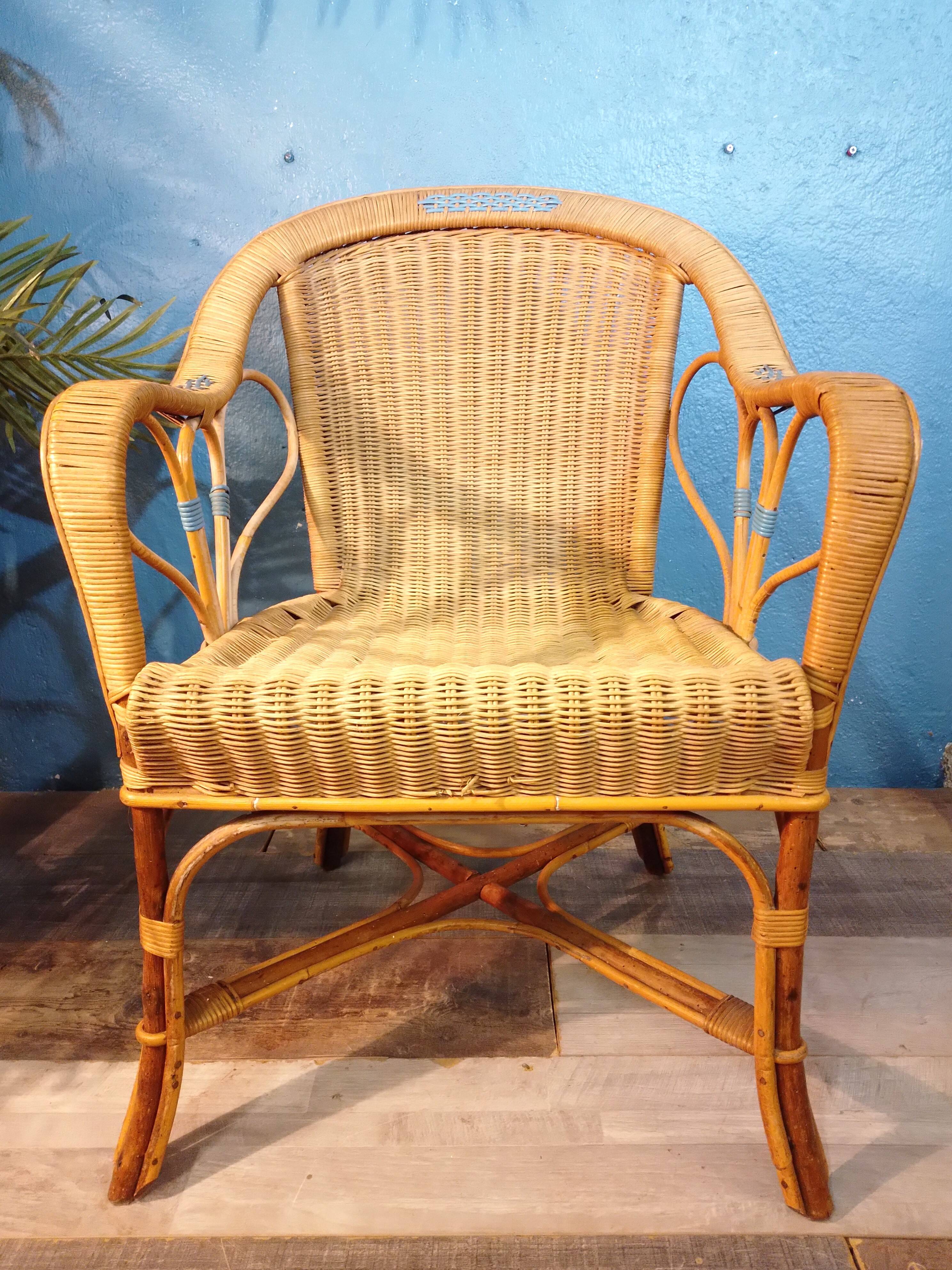 Wicker armchairs 1930s