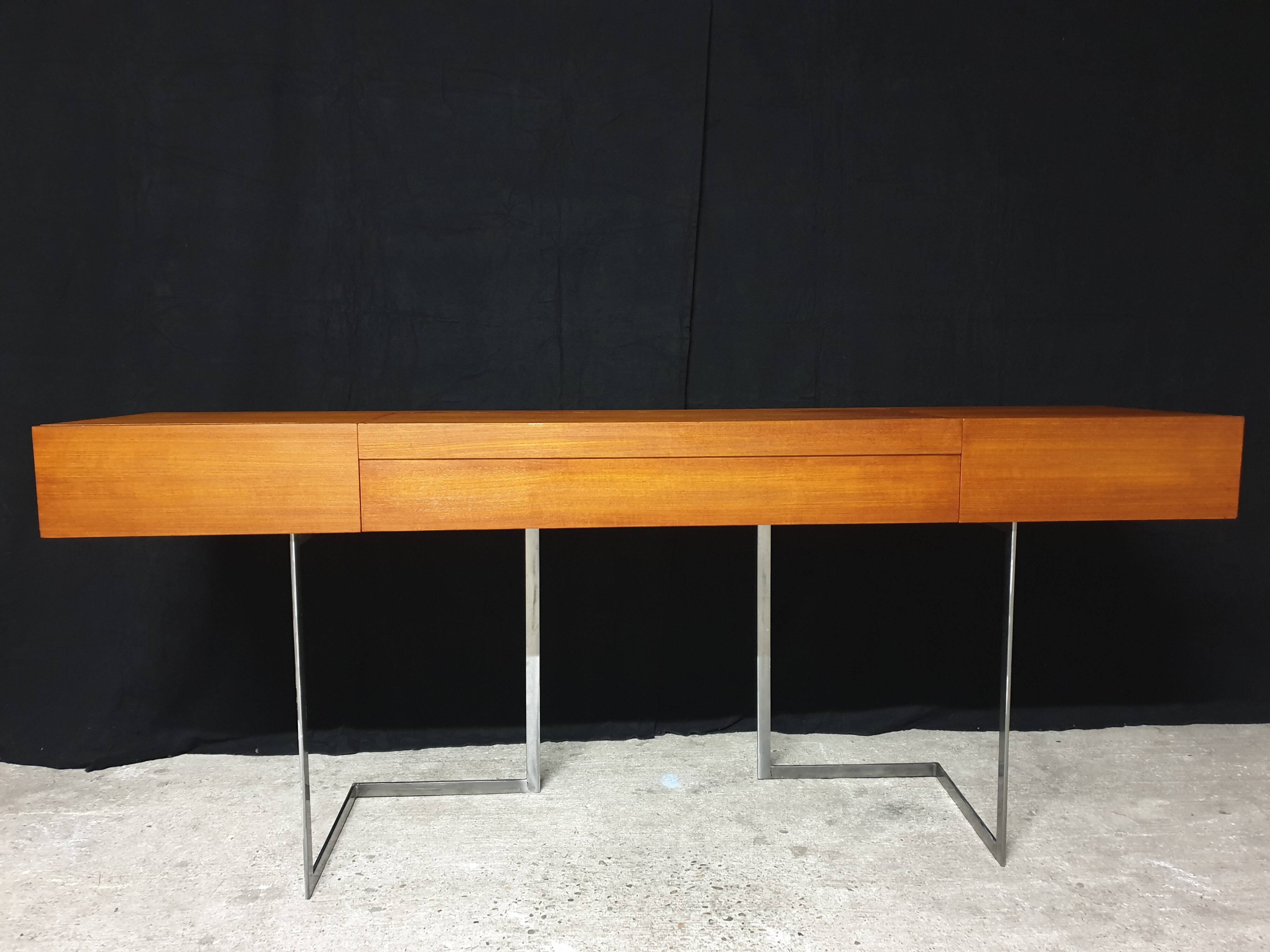 Teak design hairdresser Roche Bobois mid-century
