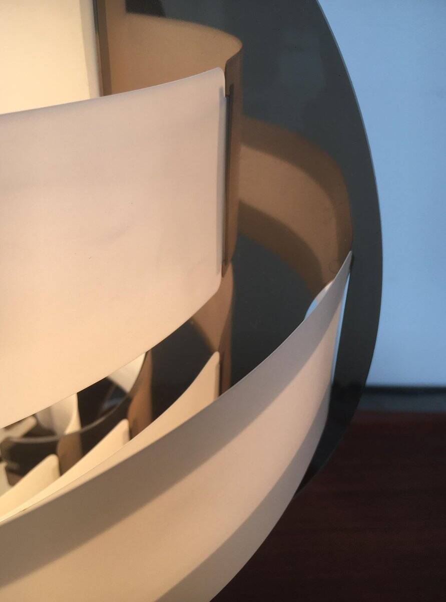 Mid-century Danish plastic table lamp by Flemming Brylle & Preben Jacobsen