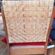 Fauteuil en teck et rotin style colonial indonésien