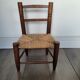 Chaise enfant ancienne en paille