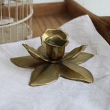 Golden candle holder