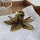 Golden candle holder