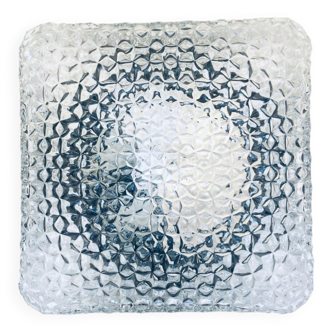 Square Wall Lamp in Glass by RZB Leuchten, 1960s