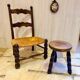 chaise bois brutaliste dudouyt