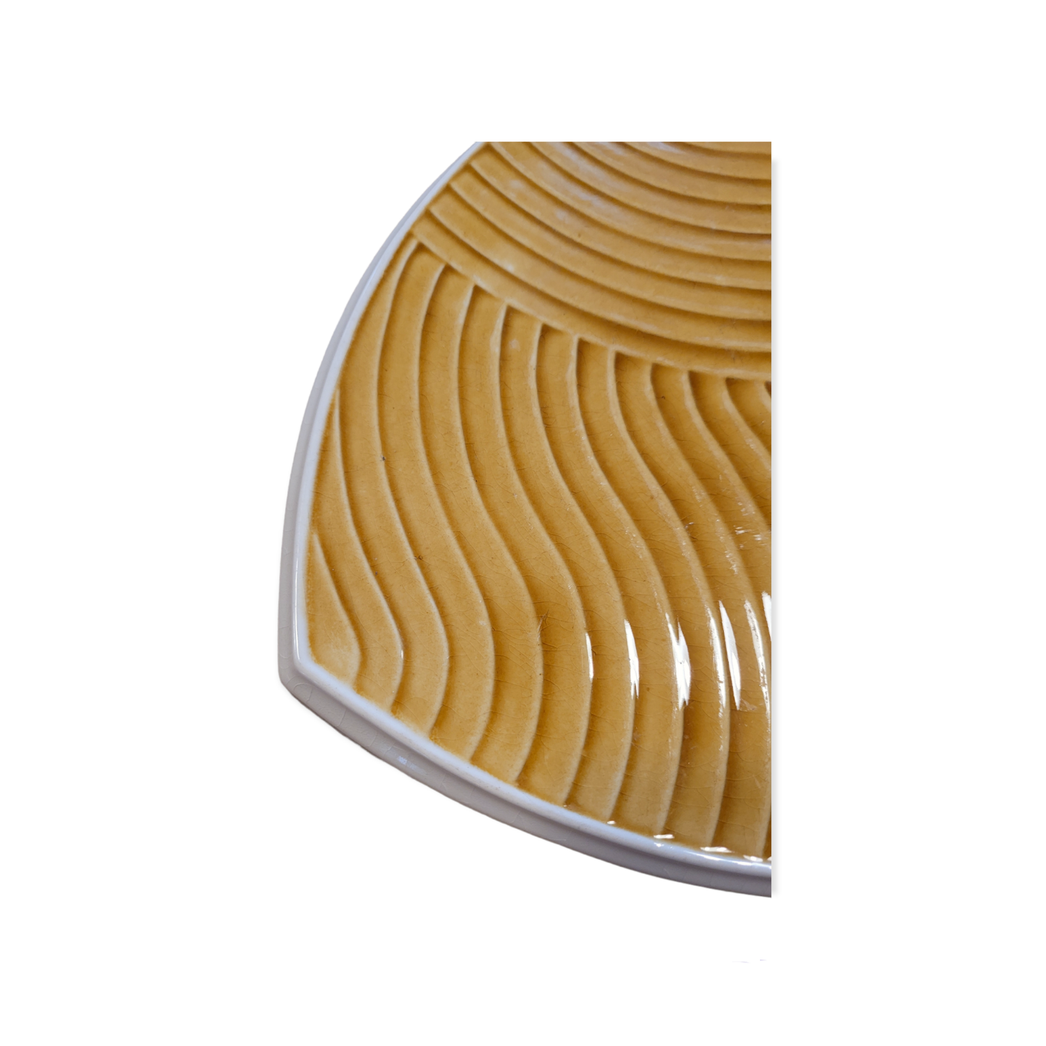 Sarreguemines cheese platter 60s-70s