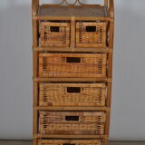 Rattan chest of drawers
