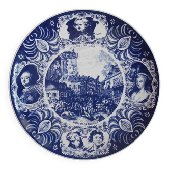 old Delft earthenware dish bicentenary French Revolution old Dutch dish