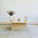 Table basse en travertin