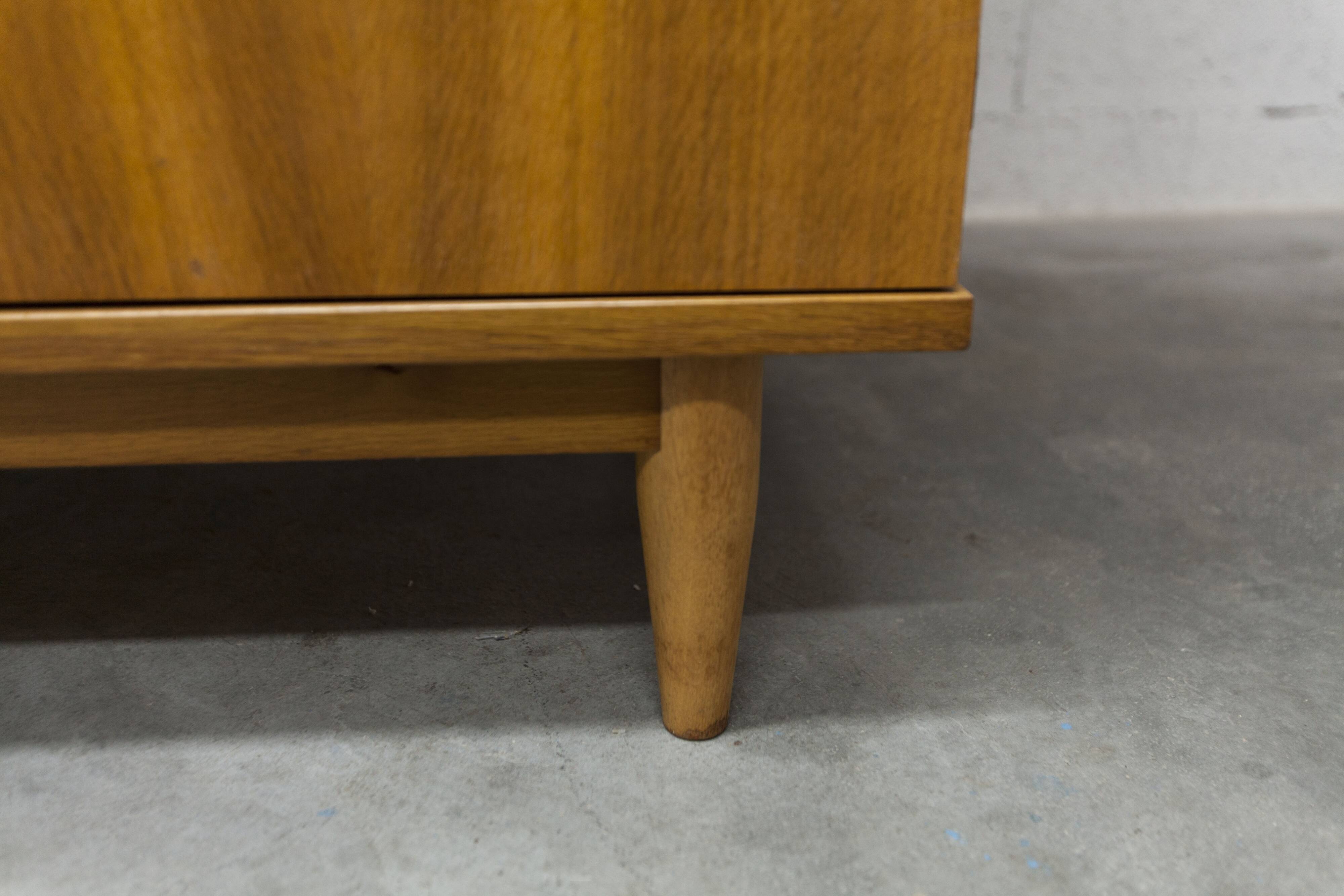Scandinavian 3-door wardrobe in blond teak