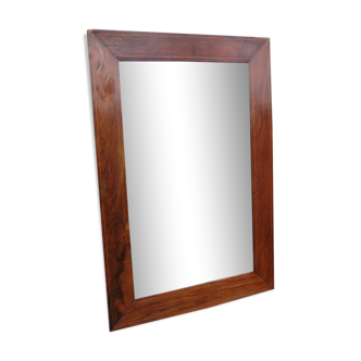 Mirror Louis-Philippe plated walnut and marquetry 69x47cm