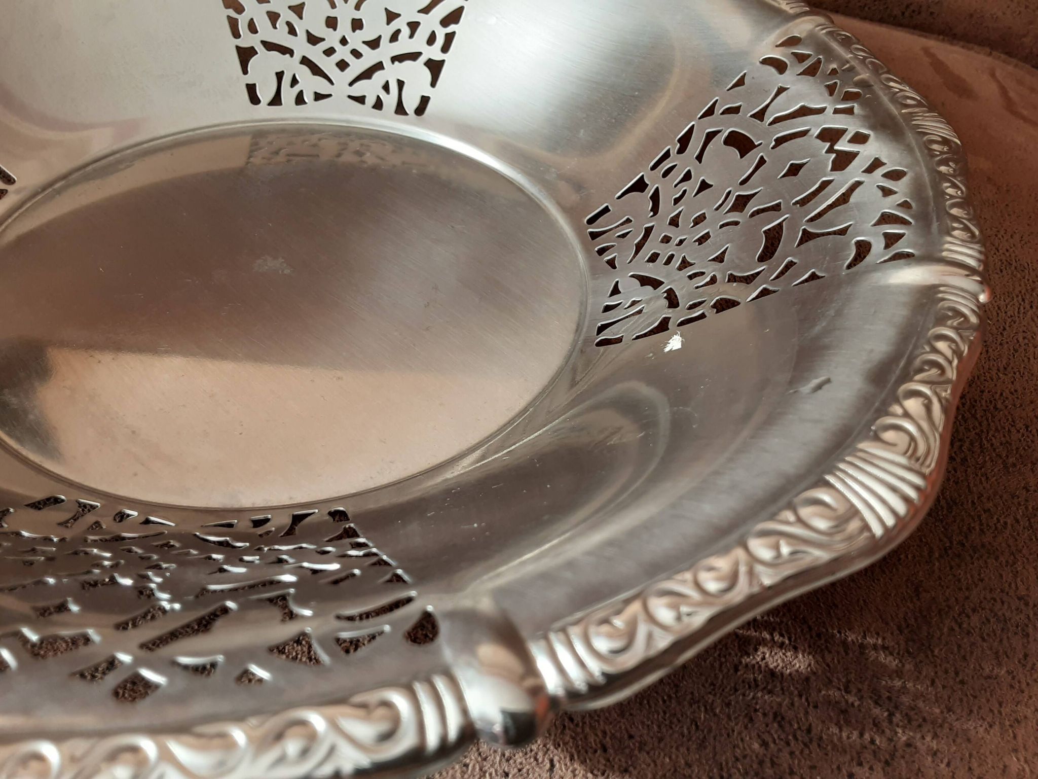 Corbeille  métal  vintage