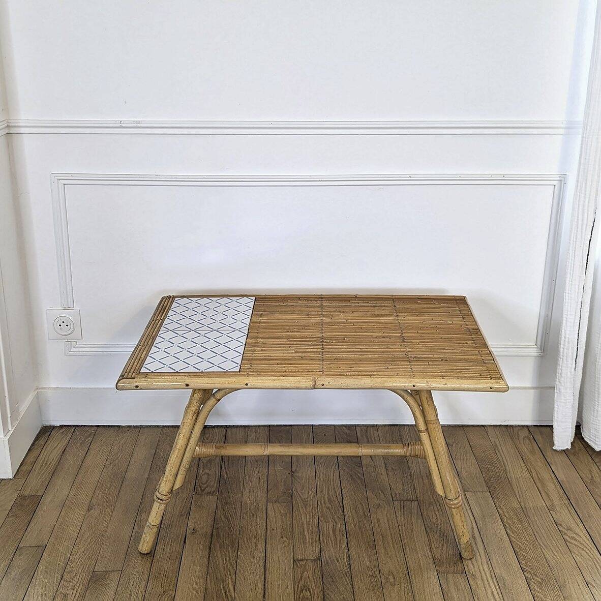Rattan coffee table