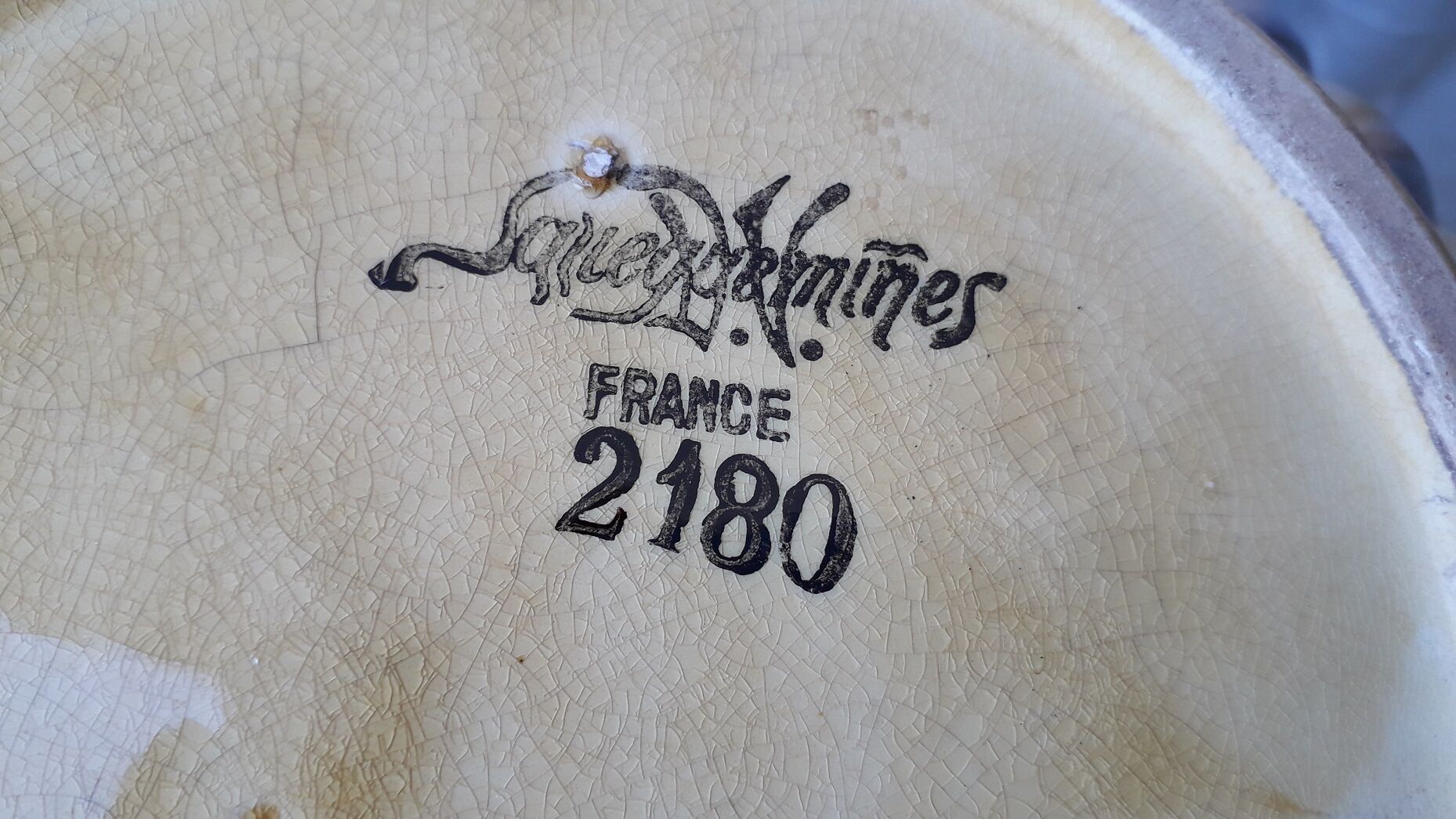 Sarreguemines pot cover