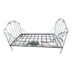Lit banquette pliable en fer forgé fin 19 eme