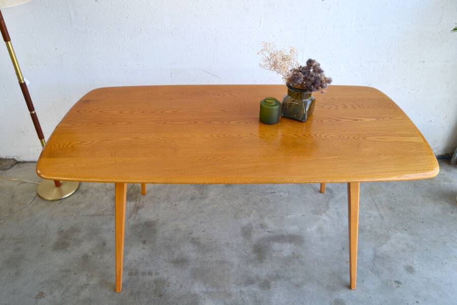 Rectangular table / desk by Ercol * 151 cm