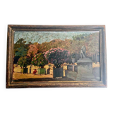Painting Paris Jardin du Luxembourg Early 20th Impressionism