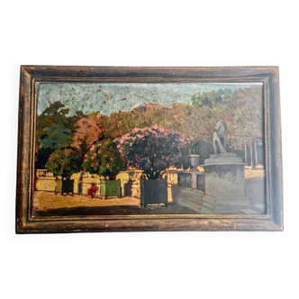 Painting Paris Jardin du Luxembourg Early 20th Impressionism