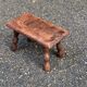 Vintage solid wood footrest stool