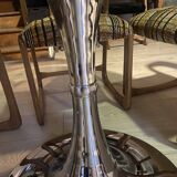 Table ovale verre fumé