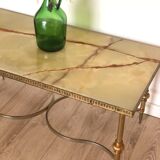 Jansen or Ramsay coffee table, 1940s/1950s, onyx and bronze