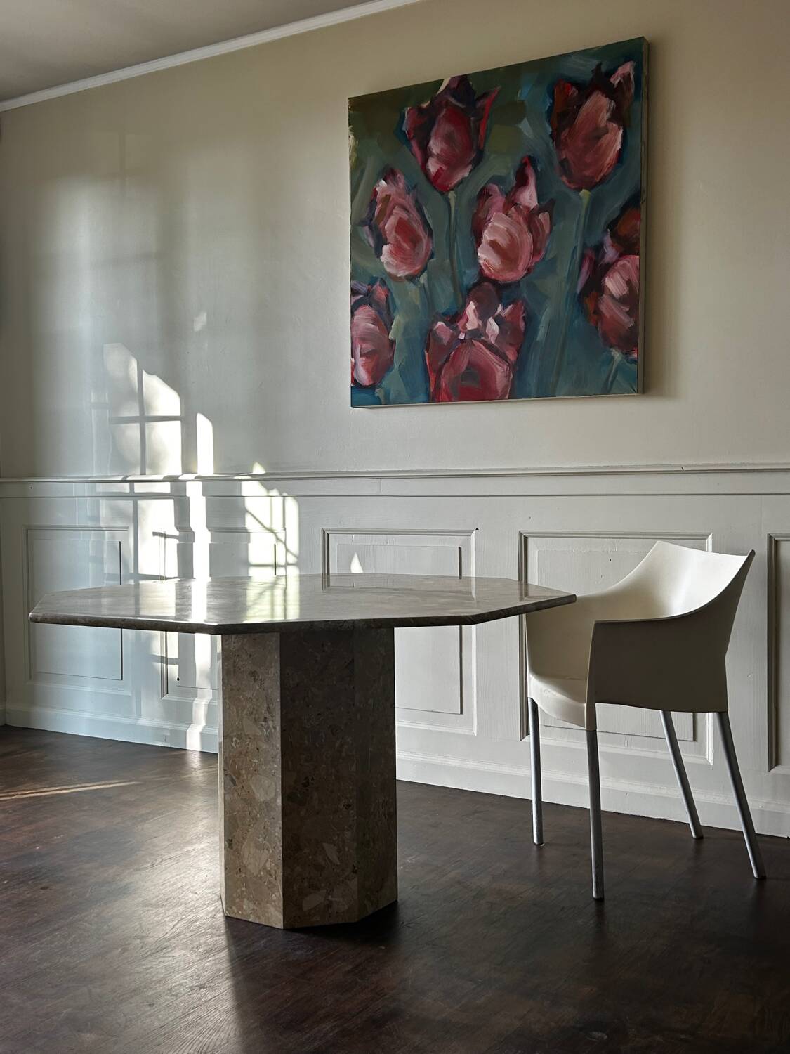 Vintage marble dining table