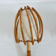 Pair of sconces Louis Sognot in rattan, bamboo 60s
