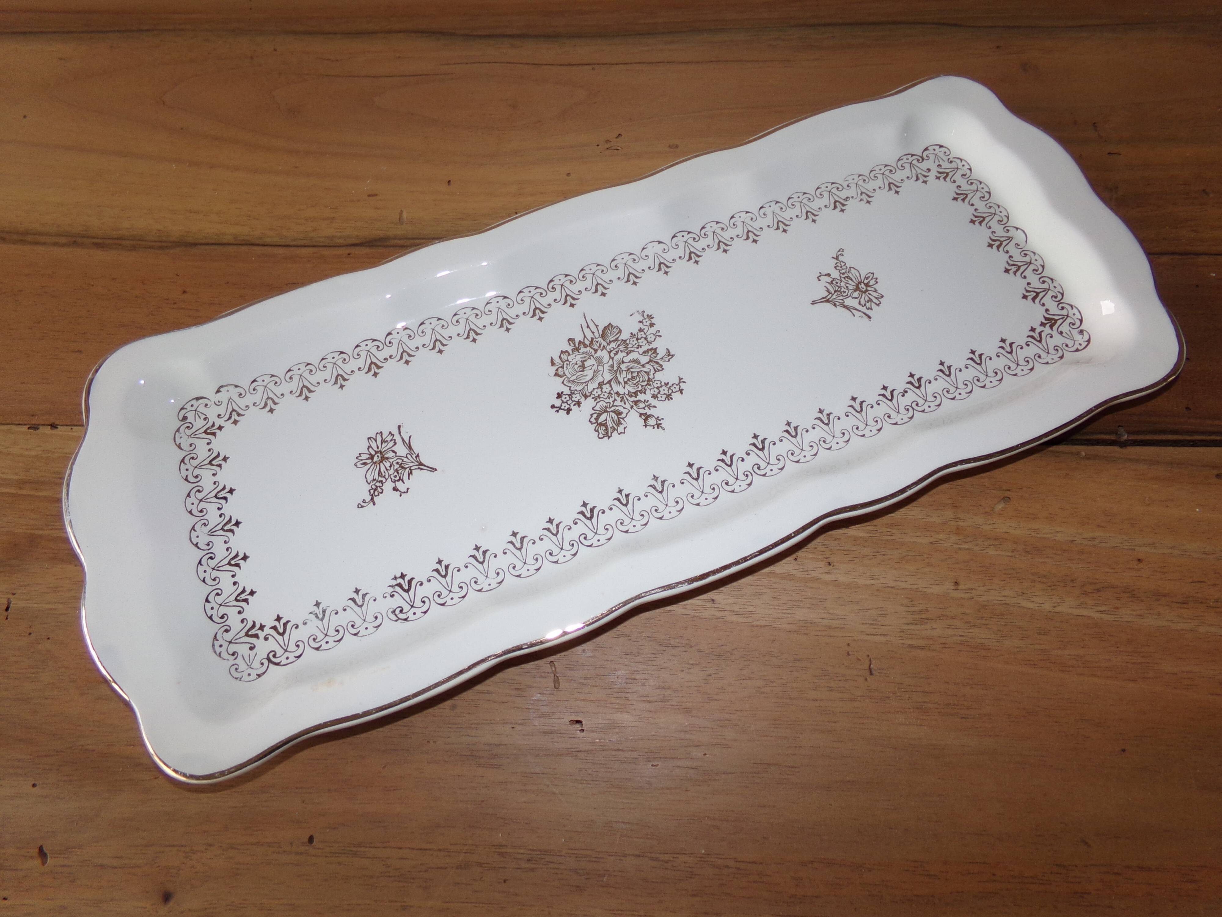 Cake dish platter Digoin Sarreguemines
