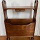 Vintage wooden end table magazine holder