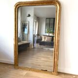 Miroir Louis Philippe ancien doré - 143x96cm