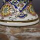 Ceramic lamp with oriental decoration and signature