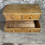 English chest of drawers 4 drawers in pitchpin