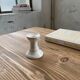 Vintage white ceramic candlestick