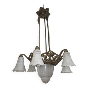 lustre art déco des