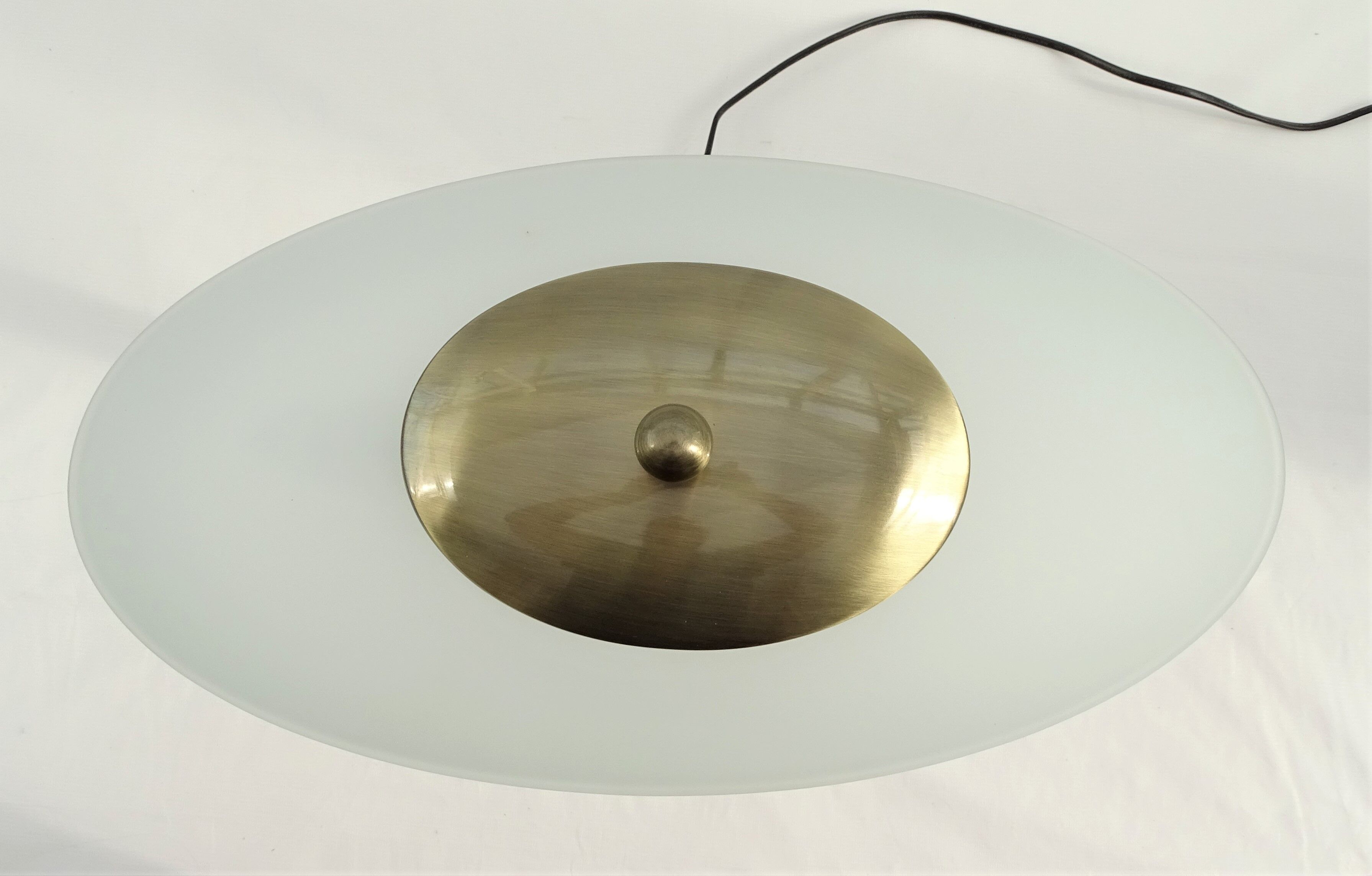 Lloytron metal and glass desk lamp