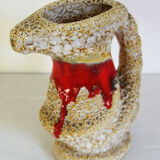 Vase fat lava Vallauris 60s