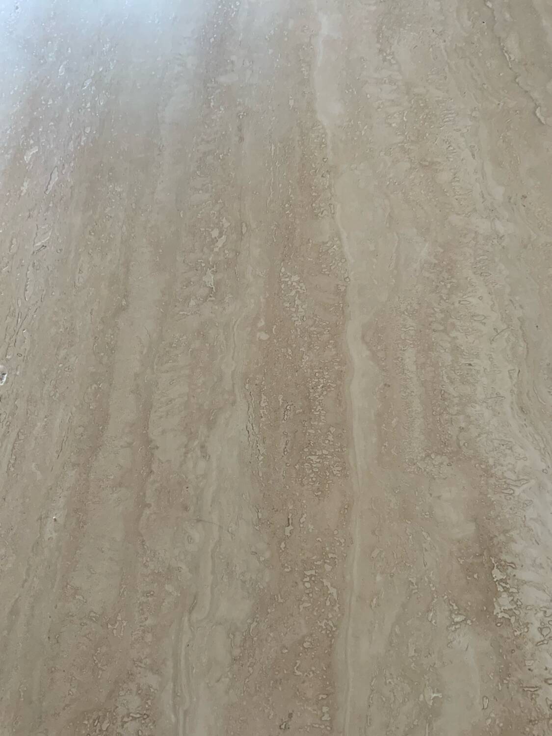 Travertine dining table