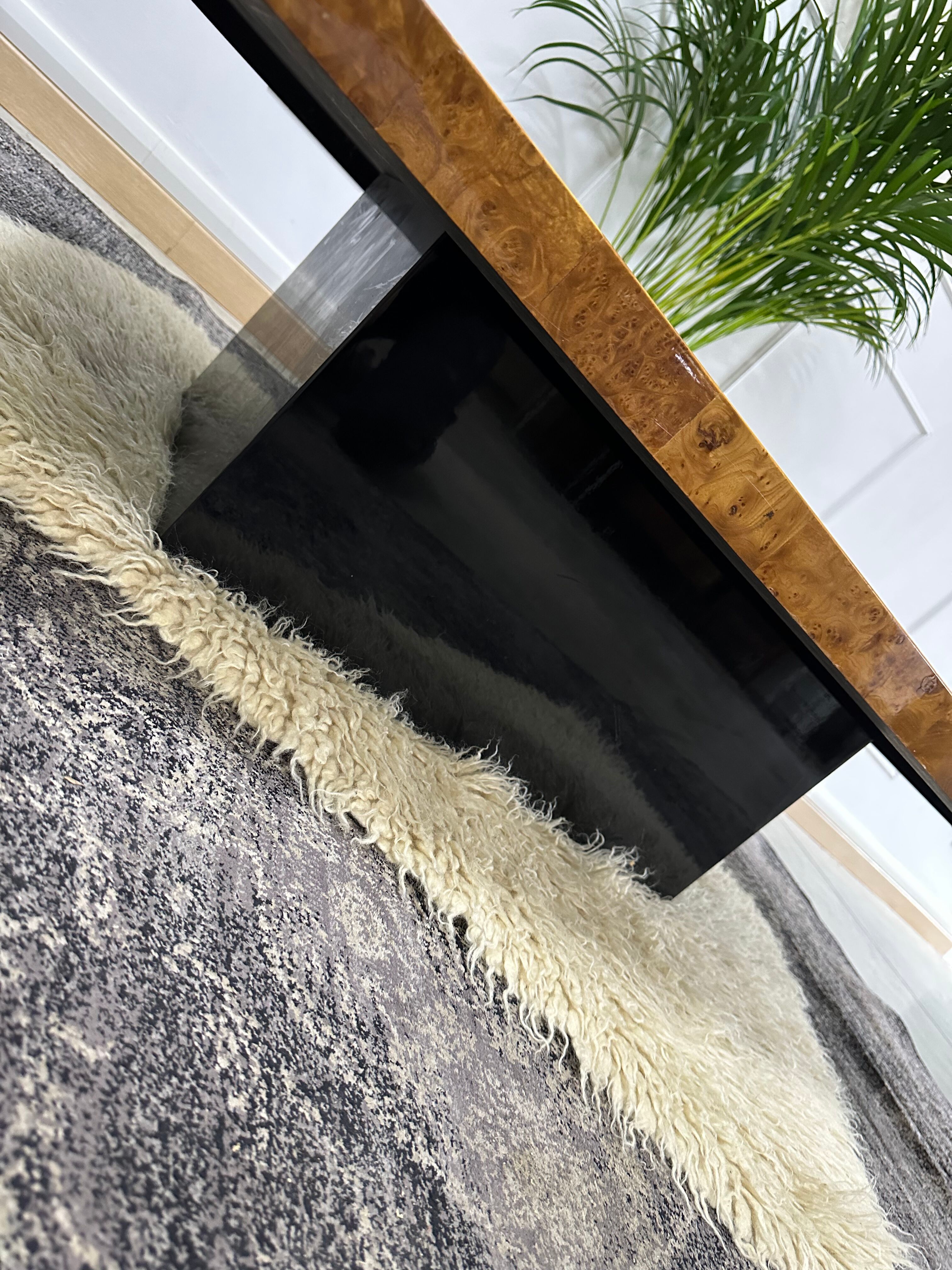 Design coffee table style elm magnifying glass