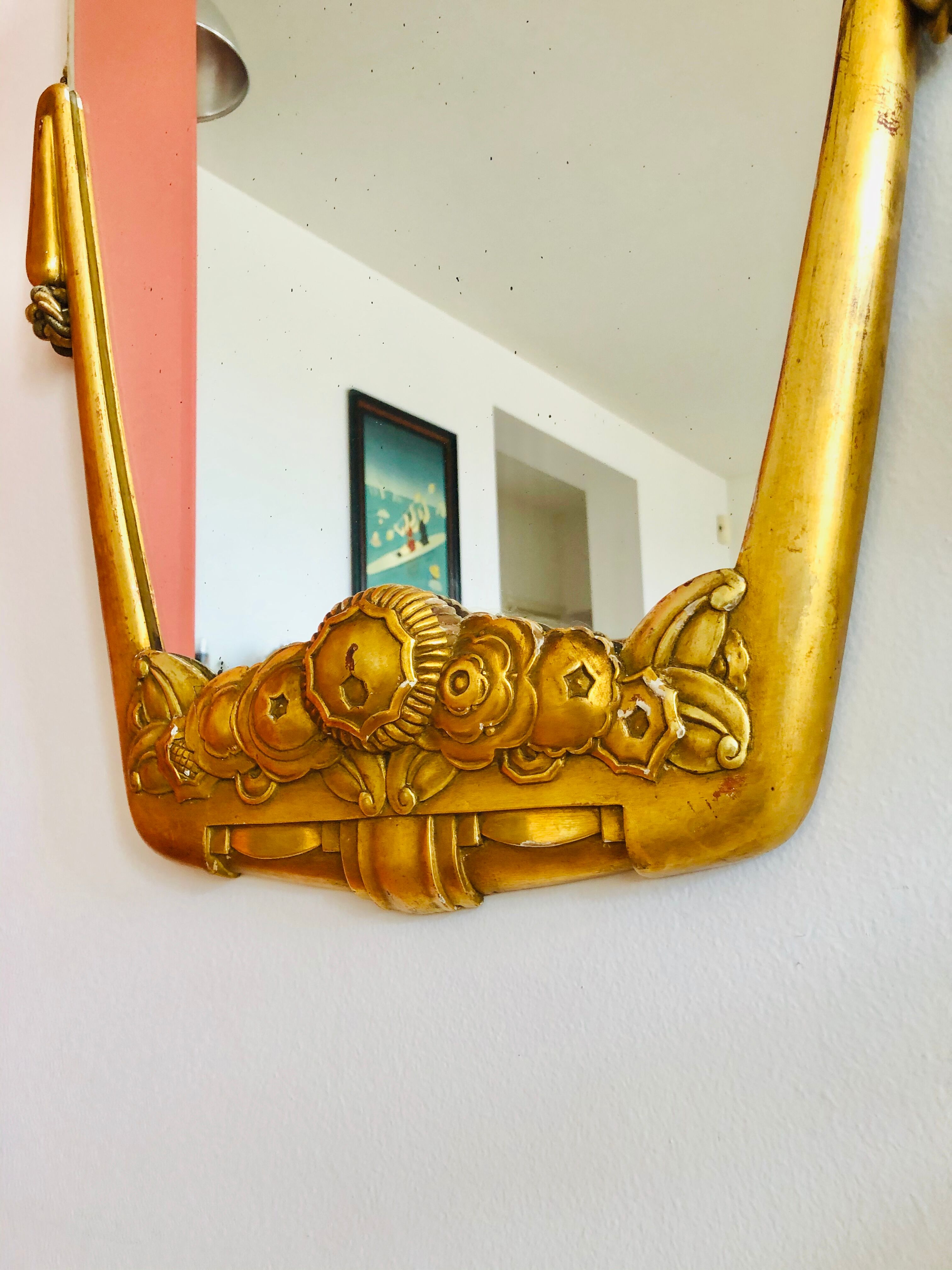 Art deco wall mirror - 77 x 47 cm