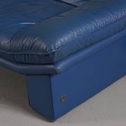 Nicoletti Salotti post-modern leather sofa, Italy 1980s