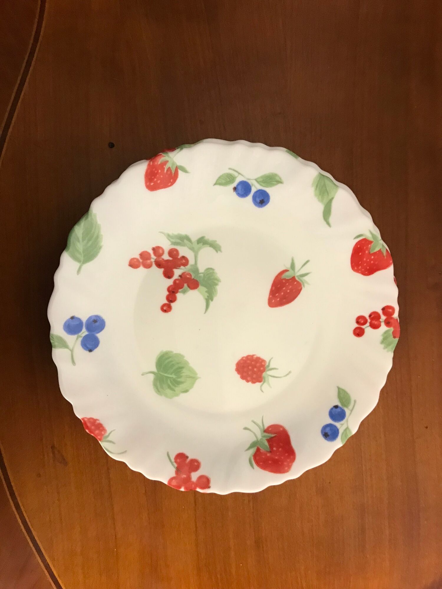 Set of 6 dessert plates or desserts Vintage in Arcopal - 70s