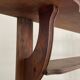Art Deco wall shelf in wood with three levels, 1940s, Italy.