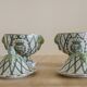 Covered vases or decorative urns, porcelain Central Europe 19th century