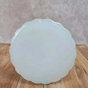 Bougeoir en opaline blanche vintage