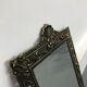 Vintage wall mirror t brass frame, italy, 1950 s