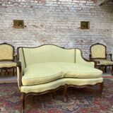 Sofa in natural wood style Louis XV XIX th century
