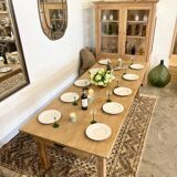 Large renovated solid oak farmhouse table