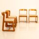 Ensemble de 4 chaises Mario Sabot 70's