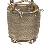 Suspension bambou et tissus